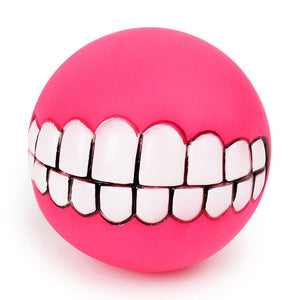 1pcs Cute Pet Ball Toys Puppy Cat Dog Funny Ball Teeth Silicon