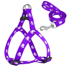 Load image into Gallery viewer, Paw Print Small &amp; Medium Dog Harness
