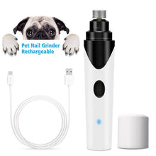 Load image into Gallery viewer, Rechargeable Pet Nail Grinder Dog Nail Clippers Painless USB Electric