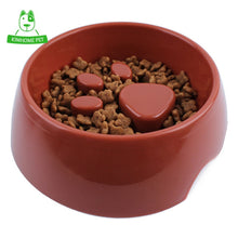 Load image into Gallery viewer, Plastic Paw Print Slow Feeder Bowl