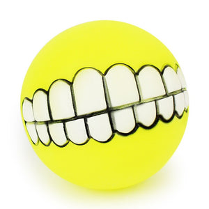 1pcs Cute Pet Ball Toys Puppy Cat Dog Funny Ball Teeth Silicon