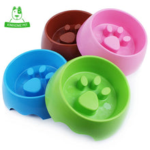 Load image into Gallery viewer, Plastic Paw Print Slow Feeder Bowl