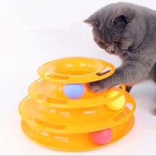 Load image into Gallery viewer, Three Levels pet cat toy Tower Tracks Disc