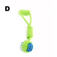 Load image into Gallery viewer, Green Rope Ball Toy for Large Small Dog Cat