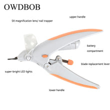 Load image into Gallery viewer, Professional Illuminated Pet Nail Clipper