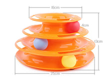 Load image into Gallery viewer, Three Levels pet cat toy Tower Tracks Disc