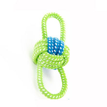 Load image into Gallery viewer, Green Rope Ball Toy for Large Small Dog Cat