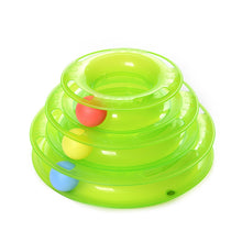 Load image into Gallery viewer, Three Levels pet cat toy Tower Tracks Disc