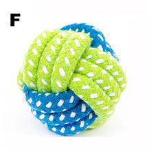 Load image into Gallery viewer, Green Rope Ball Toy for Large Small Dog Cat