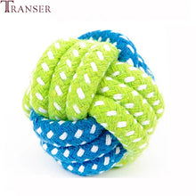 Load image into Gallery viewer, Green Rope Ball Toy for Large Small Dog Cat