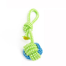 Load image into Gallery viewer, Green Rope Ball Toy for Large Small Dog Cat