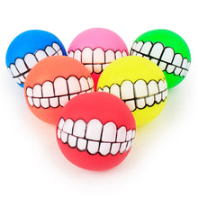 Load image into Gallery viewer, 1pcs Cute Pet Ball Toys Puppy Cat Dog Funny Ball Teeth Silicon