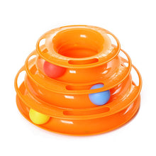 Load image into Gallery viewer, Three Levels pet cat toy Tower Tracks Disc