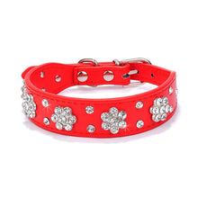 Load image into Gallery viewer, Puppy Cat Collars Adjustable Leather Bowknot