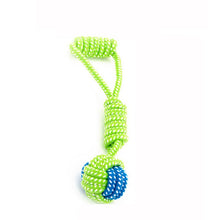 Load image into Gallery viewer, Green Rope Ball Toy for Large Small Dog Cat