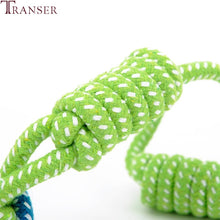 Load image into Gallery viewer, Green Rope Ball Toy for Large Small Dog Cat