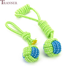 Load image into Gallery viewer, Green Rope Ball Toy for Large Small Dog Cat