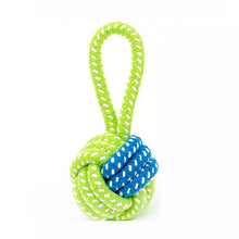 Load image into Gallery viewer, Green Rope Ball Toy for Large Small Dog Cat