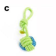 Load image into Gallery viewer, Green Rope Ball Toy for Large Small Dog Cat