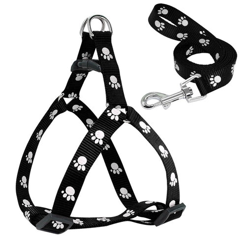 Paw Print Small & Medium Dog Harness